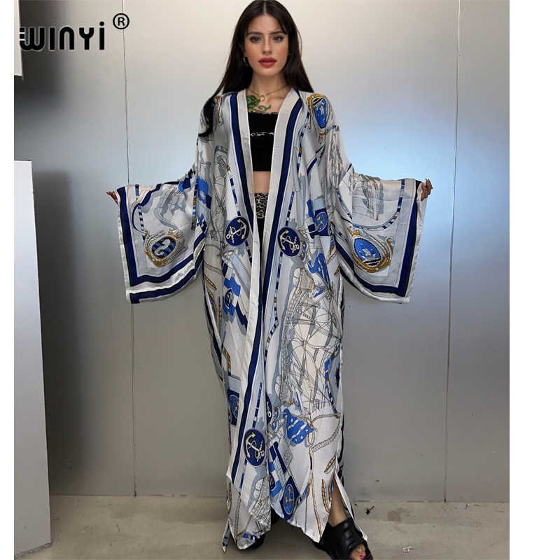 Cover Up Kaftan - WINYI kimono kaftan musim panas pakaian