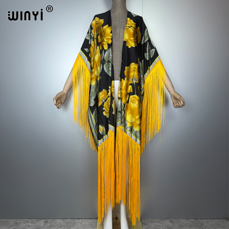 Cover Up Kaftan - WINYI Africa Kimono Cover-up Motif Bohemia,