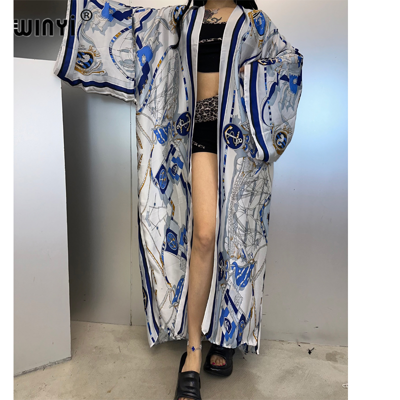 WINYI kimono kaftan musim pana - Cover Up Kaftan ulasan dan harga