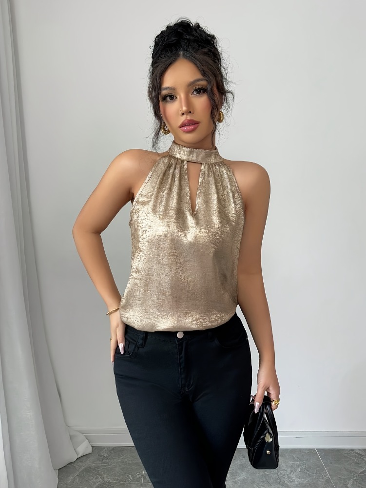 Blus Tanpa Lengan Berongga den - Blouse Off Shoulder ulasan dan harga