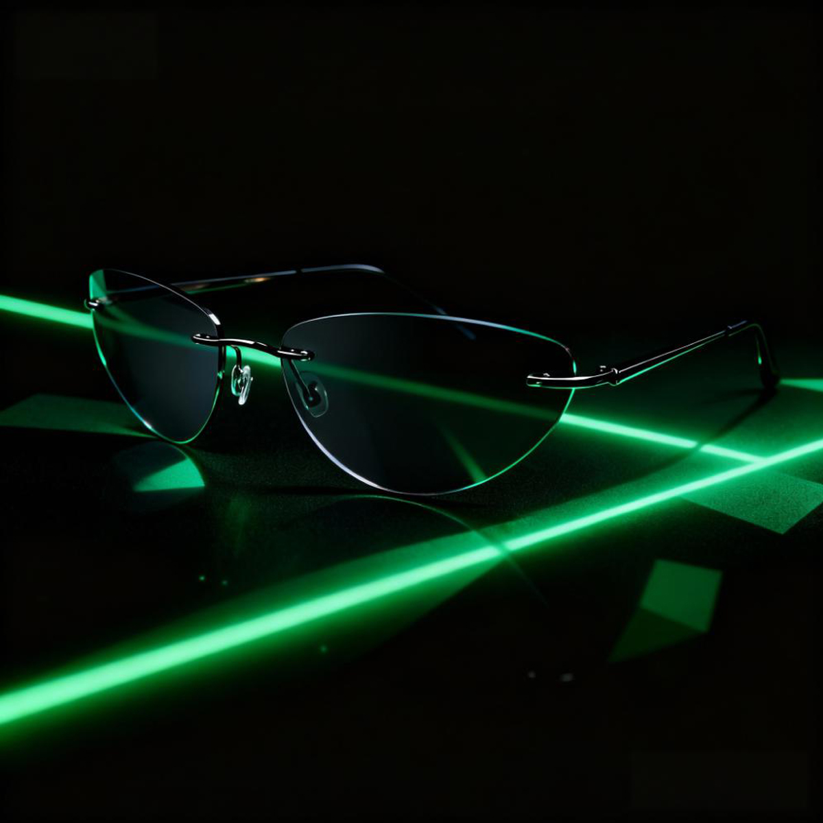 Kacamata Hitam Tanpa Bingkai,  - Sunglasses Cat Eye ulasan dan harga