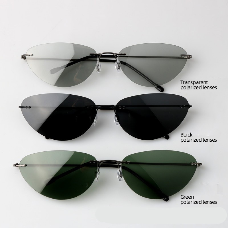 Kacamata Hitam Tanpa Bingkai,  - Sunglasses Cat Eye ulasan dan harga